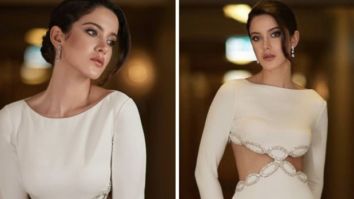 Shanaya Kapoor exudes elegance in a stunning white cut-out Valentino gown for an event in Dubai