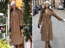 Shanaya Kapoor takes over the streets of Paris dressed in brown trench coat and cigarette pants; offers a glimpse of her Parisian holiday, which includes flowers and hot chocolate