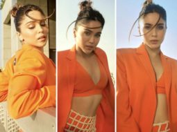 Sharvari Wagh adds her own quirky spin to the power dressing for Elle graduates 2023 with a perforated skirt, an orange co-ord set, and crocs
