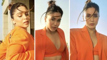 Sharvari Wagh adds her own quirky spin to the power dressing for Elle graduates 2023 with a perforated skirt, an orange co-ord set, and crocs