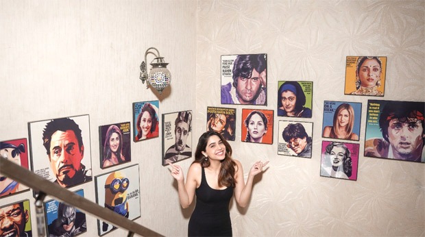 Sharvari Wagh reveals the story behind the filmy wall at her residence; says, "This wall reflects personal favourites of everyone in the family"