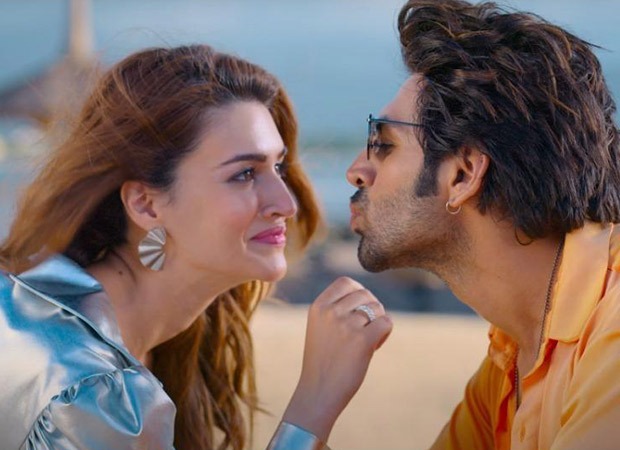 Shehzada: Kartik Aaryan and Kriti Sanon sizzle on the beach on ‘Munda Sona Hoon Main’; Diljit Dosanjh and Nikitha Gandhi croon the first track 