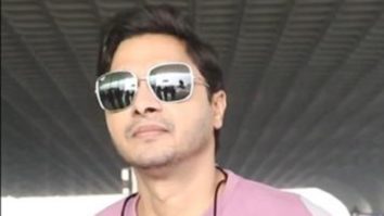 Shreyas Talpade greets paps as he gets snapped at the airport