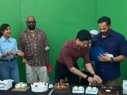 Sidharth Malhotra celebrates his birthday with Rohit Shetty, Shilpa Shetty on the sets of Indian Police Force