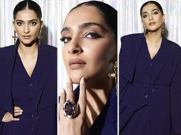 Sonam Kapoor offers winter wardrobe tips to look chic in the chilly weather in her purple three-piece coat and skirt