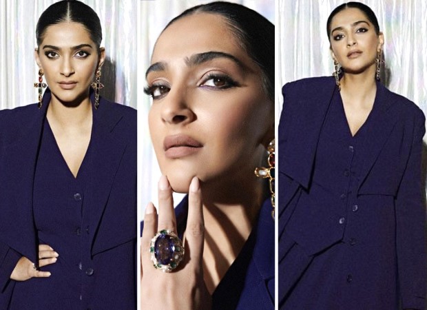 Sonam Kapoor offers winter wardrobe tips to look chic in the chilly weather in her purple three-piece coat and skirt : Bollywood News