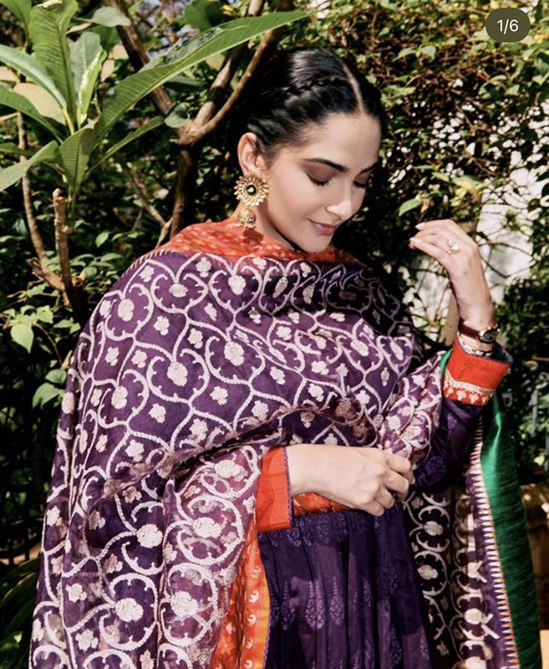Sonam Kapoor startled us with her festive Makar Sankranti look in deep purple Anarkali, and it is really incredibly beautiful