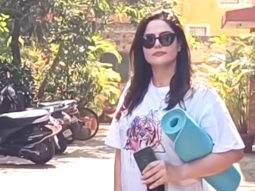 Zareen Khan poses for paps as she gets clicked for her gym session