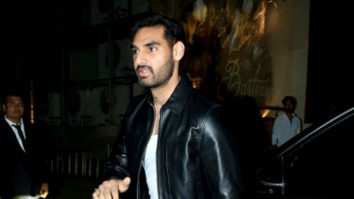 Ahaan Shetty looks dapper dressed in a black leather jacket