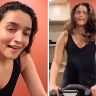 Alia Bhatt works out to 'Tere Pyaar Mein' song; supports Ranbir Kapoor and Shraddha Kapoor for Tu Jhoothi Main Makkaar, see video