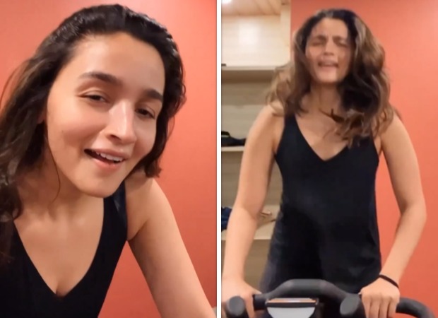 Alia Bhatt works out to ‘Tere Pyaar Mein’ song; supports Ranbir Kapoor and Shraddha Kapoor for Tu Jhoothi Main Makkaar, see video : Bollywood News