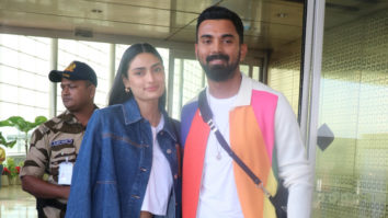 Athiya Shetty and KL Rahul get clicked at the airport by paps