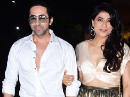 Ayushmann Khurrana poses with wife Tahira Kashyap post dinner