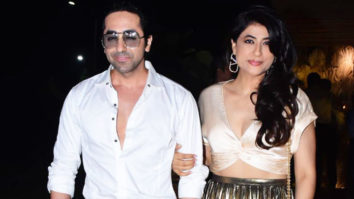 Ayushmann Khurrana poses with wife Tahira Kashyap post dinner