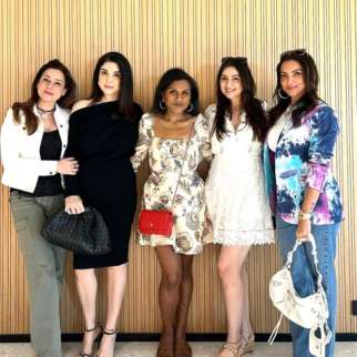 Bollywood wives Neelam Kothari, Seema Sajdeh, Bhavana Pandey, Maheep Kapoor meet Mindy Kaling in India, see photos