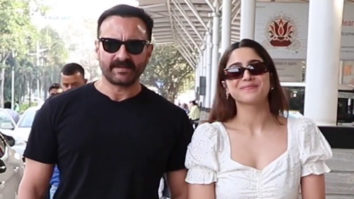 Bunty aur Babli co-stars Sharvari Wagh & Saif Ali Khan pose together for paps at the airport