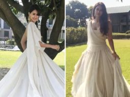 Disha Patani ditches her swimsuit in favour of a stunning white Anarkali gown by Shantanu & Nikhil