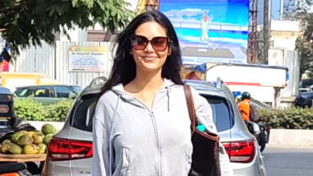Esha Gupta poses for paps dressed in comfy grey outfit