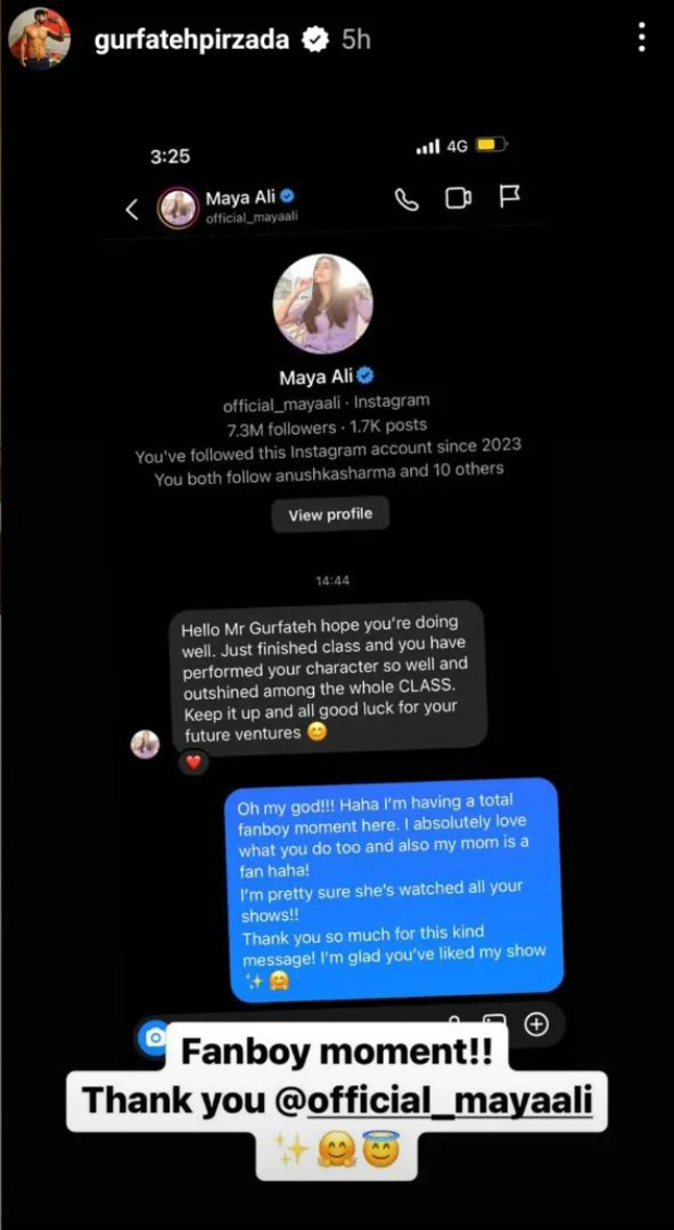 Gurfateh Pirzada has a fanboy moment after Pakistani actress Maya Ali praises him for his performance in Netflix’s Class Gurfateh Pirzada has a fanboy moment after Pakistani actress Maya Ali praises him for his performance in Netflix’s Class