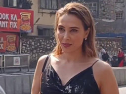 Iulia Vantur gets clicked outside a store in Bandra