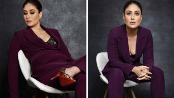Kareena Kapoor Khan is showing to the world who the true boss is in an aubergine-coloured pantsuit and Louboutin heels