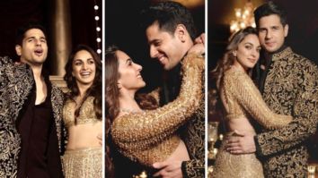 Kiara Advani and Sidharth Malhotra multiplied their sangeet pizazz with their golden, blingy ensembles by Manish Malhotra