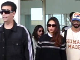 Kiara’s Kabir Singh co-star Shahid Kapoor gets clicked at Jaisalmer airport with Mira Rajput and Karan Johar