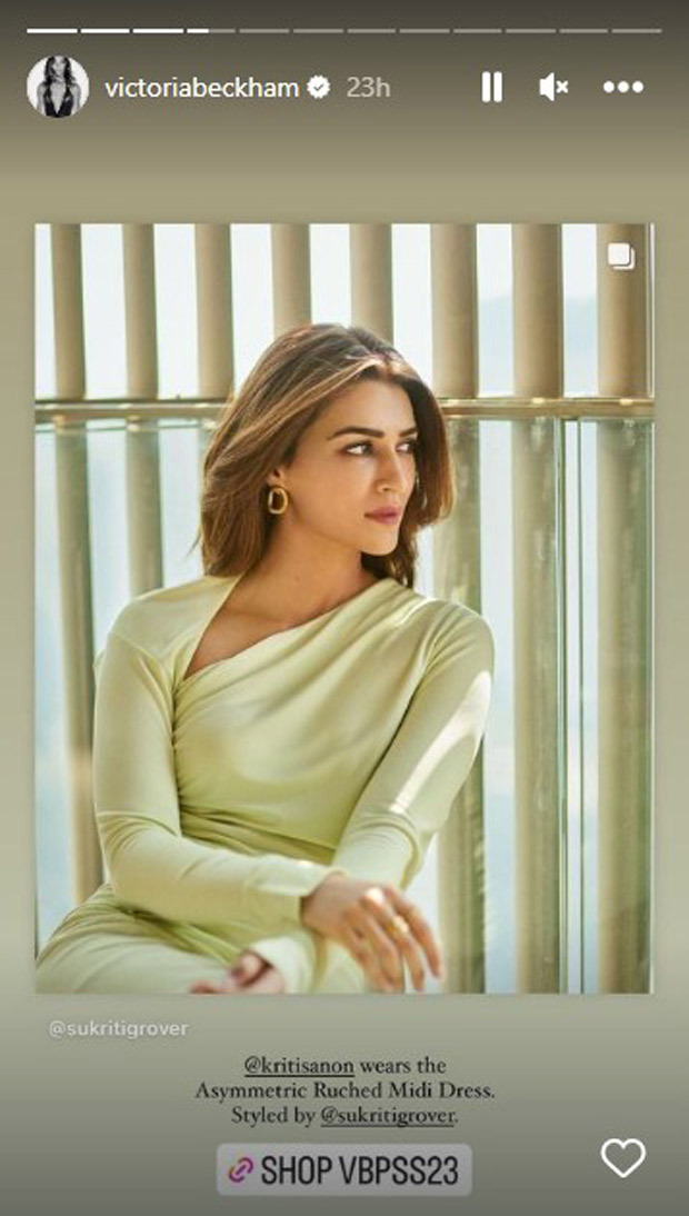 Victoria Beckham gives a special shout-out to Kriti Sanon for her outfit; check out the actress's reaction!