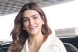 Kriti Sanon gets a musical entry by paps at the airport