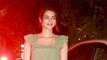 Kriti Sanon looks cute as she smiles for paps in green outfit