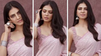Malavika Mohanan, through her pastel pink saree is making sure we’re looking forward to spring