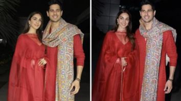 Newly-married couple Sidharth Malhotra and Kiara Advani are a royal display of ethnic style in red Manish Malhotra ensembles as they arrive in Delhi