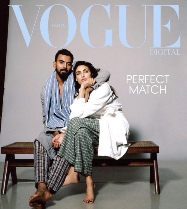 Newlyweds Athiya Shetty and KL Rahul flaunt their camaraderie as they pose for the Vogue digital cover while wearing pyjamas and a bathrobe