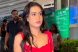 Nysa Devgn looks smoking hot in a red outfit
