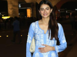 Palak Tiwari gets snapped at the airport in a pretty blue kurti