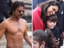 Pathaan: Shah Rukh Khan flaunts his abs as he calls Spain schedule as ‘family holiday’; Deepika Padukone hugs AbRam Khan on the sets of ‘Besharam Rang’ shoot