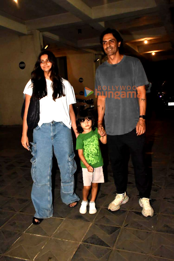 photos arjun rampal and gabriella demetriades snapped with their son arik rampal in bandra 3