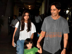 Photos: Arjun Rampal and Gabriella Demetriades snapped with their son Arik Rampal in Bandra