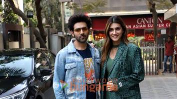Photos: Kartik Aaryan and Kriti Sanon snapped promoting their film Shehzada