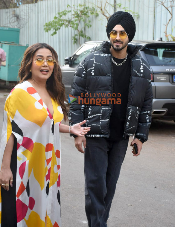 photos neha kakkar and rohanpreet singh spotted at film city 1