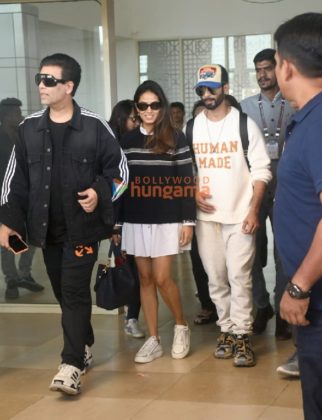 Photos: Shahid Kapoor, Mira Kapoor, Karan Johar and others spotted at Kalina airport