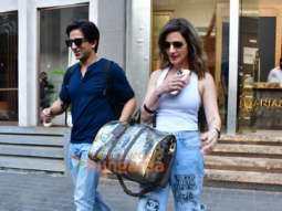 Photos: Sussanne Khan and Arslan Goni spotted outside a salon in Bandra