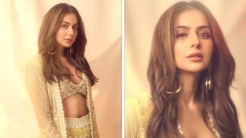 Rakul Preet Singh’s lemon yellow Ritika Mirchandani sharara set is an ideal choice for winter wedding