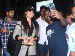 Rashmika Mandanna looks absolutely cute wearing a cap at the airport