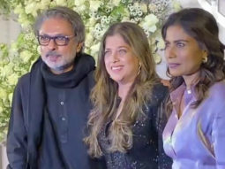Sanjay Leela Bhansali donnes a black attire at Sidharth-Kiara’s reception