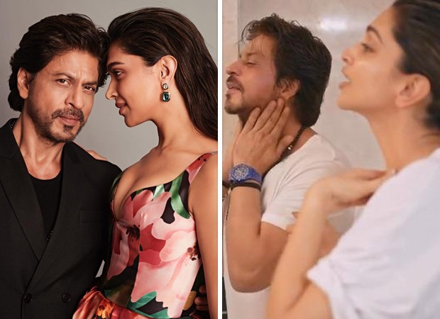 Watch Shah Rukh Khan getting ready with Deepika Padukone for Pathaan conference in THIS fun video  : Bollywood News