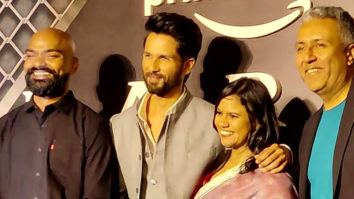Shahid Kapoor looks handsome dressed in a suit at Farzi screening