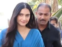 Sonam Kapoor waves at paps as she gets clicked in a blue outfit