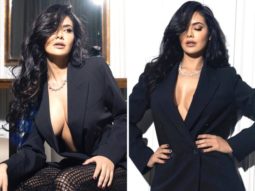 With a black jacket and net pants, Esha Gupta ensures that the spotlight is always on her
