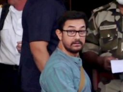 Aamir Khan’s quick glimpse at a private airport